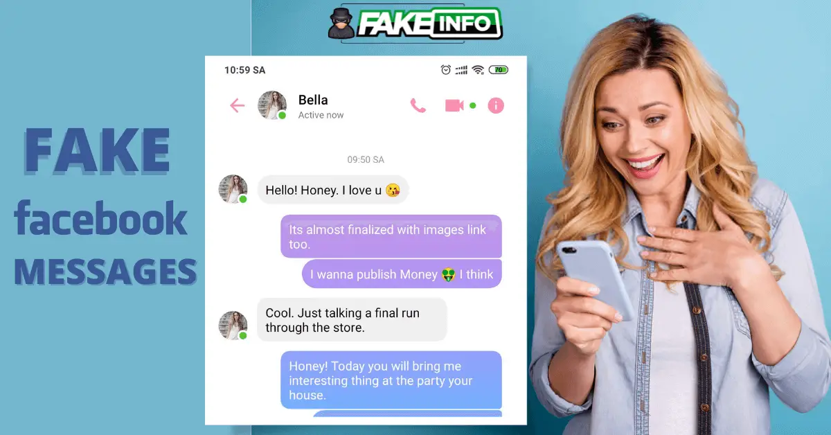 Fake facebook chat messages