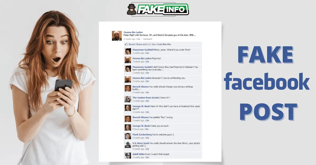 Fake facebook profile picture generator