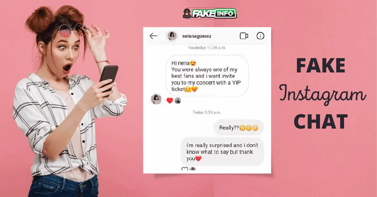Instagram chat fake create Verified Fake